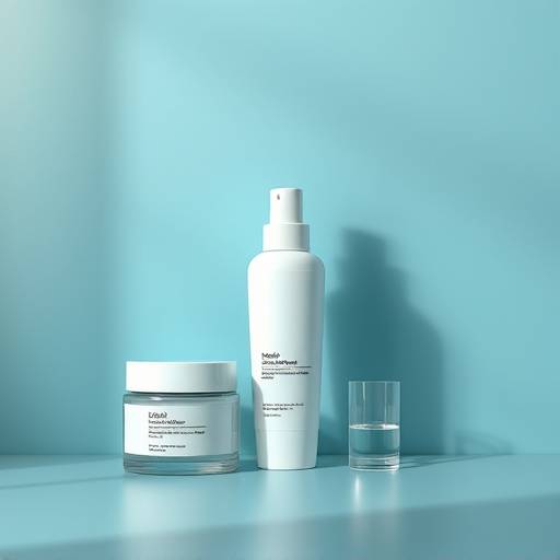 Imagen de un producto cosmético sobre un fondo minimalista